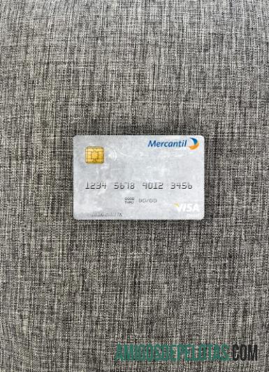 Venezuela Banco Mercantil Cartão de Débito Visa Photolook Front modelo